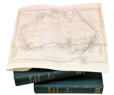 EYRE EDWARD JOHN JOURNALS OF EXPEDITIONS OF DISCOVERY INTO CENTRAL AUSTRALIA AND OVERLAND FROM ADELAIDE TO KING GEORGE S SOUND IN THE YEARS 1840 1 MUIR BOOKS