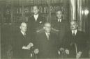 The first ILAB Committee: Percy H. Muir, Einar Gronholt Pedersen, William S. Kundig, Menno Hertzberger, AndrÃ© Poursin