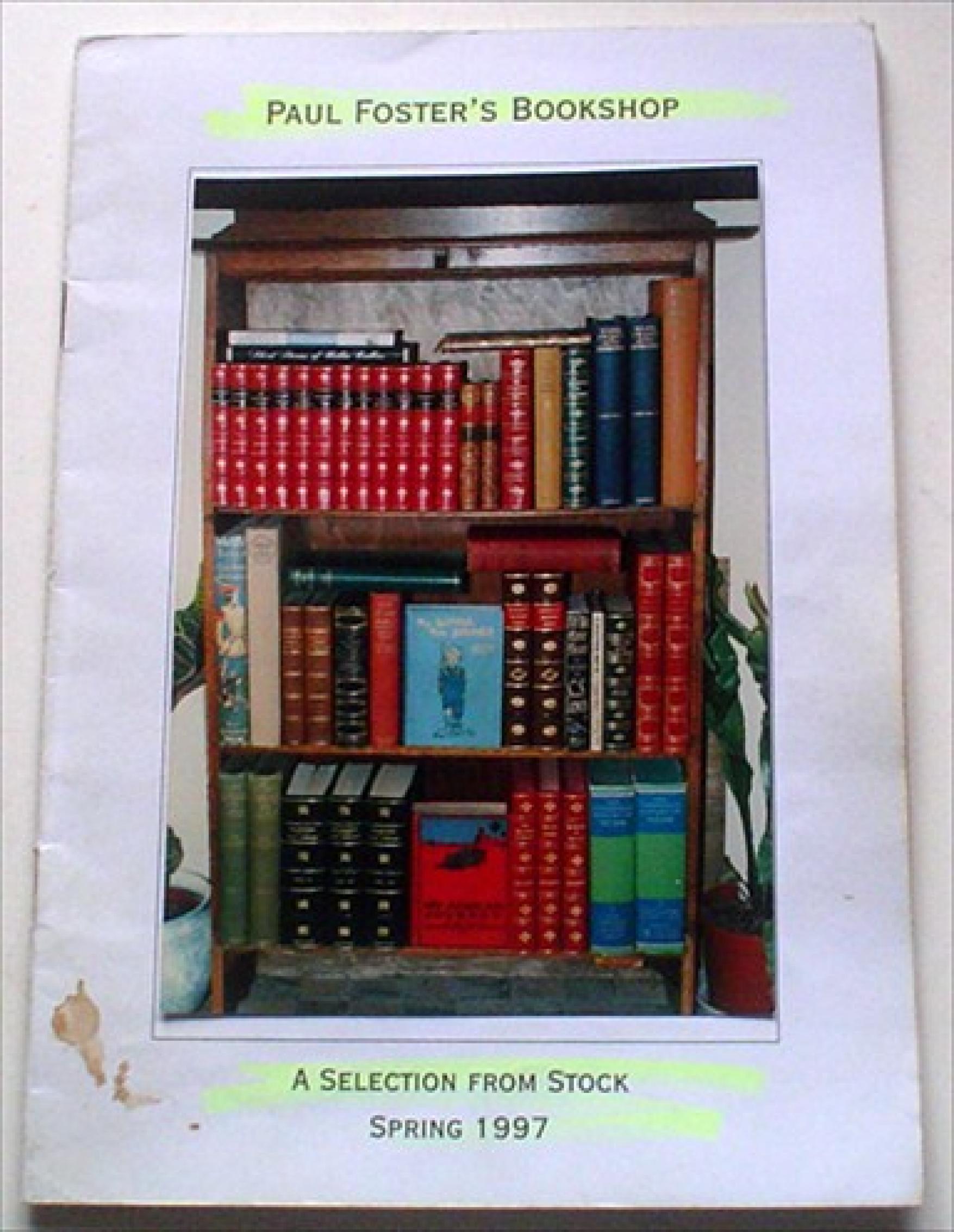 Paul Foster Books. First Catalogue 1993 International League of