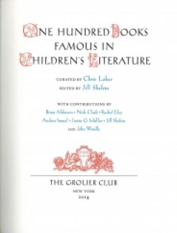 Articles 2000 image3 100 famous books in children s literature breslauer prize