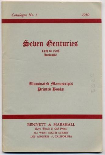 Articles bennett marshall rare books old prints catalogue no 1 los angeles 1950
