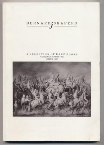 Articles bernard shapero catalogue number one 1987