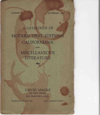 Articles david magee number 1 san francisco 1928