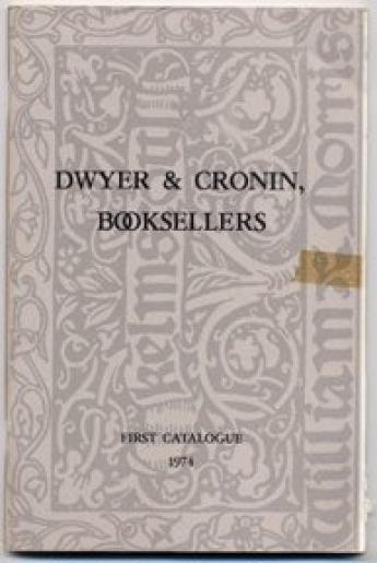 Articles dwyer and cronin booksellers first catalogue 1974