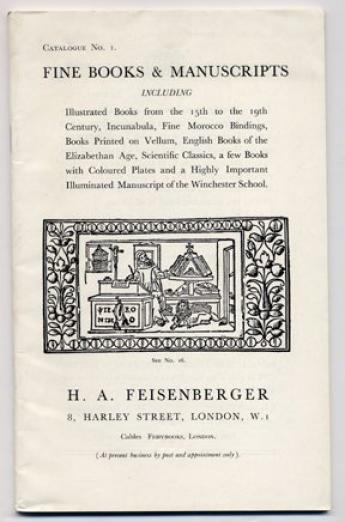 Articles h a feisenberger catalogue no 1 london