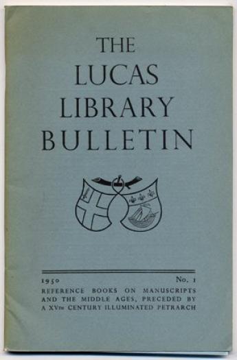 Articles lucas library bulletin no 1 1950